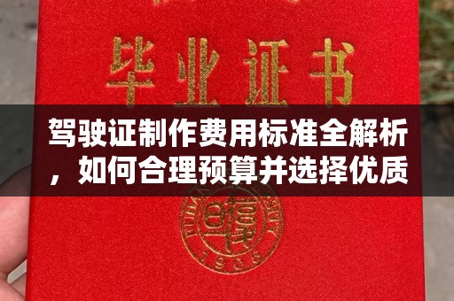 射洪驾驶证制作费用标准全解析，如何合理预算并选择优质服务？
